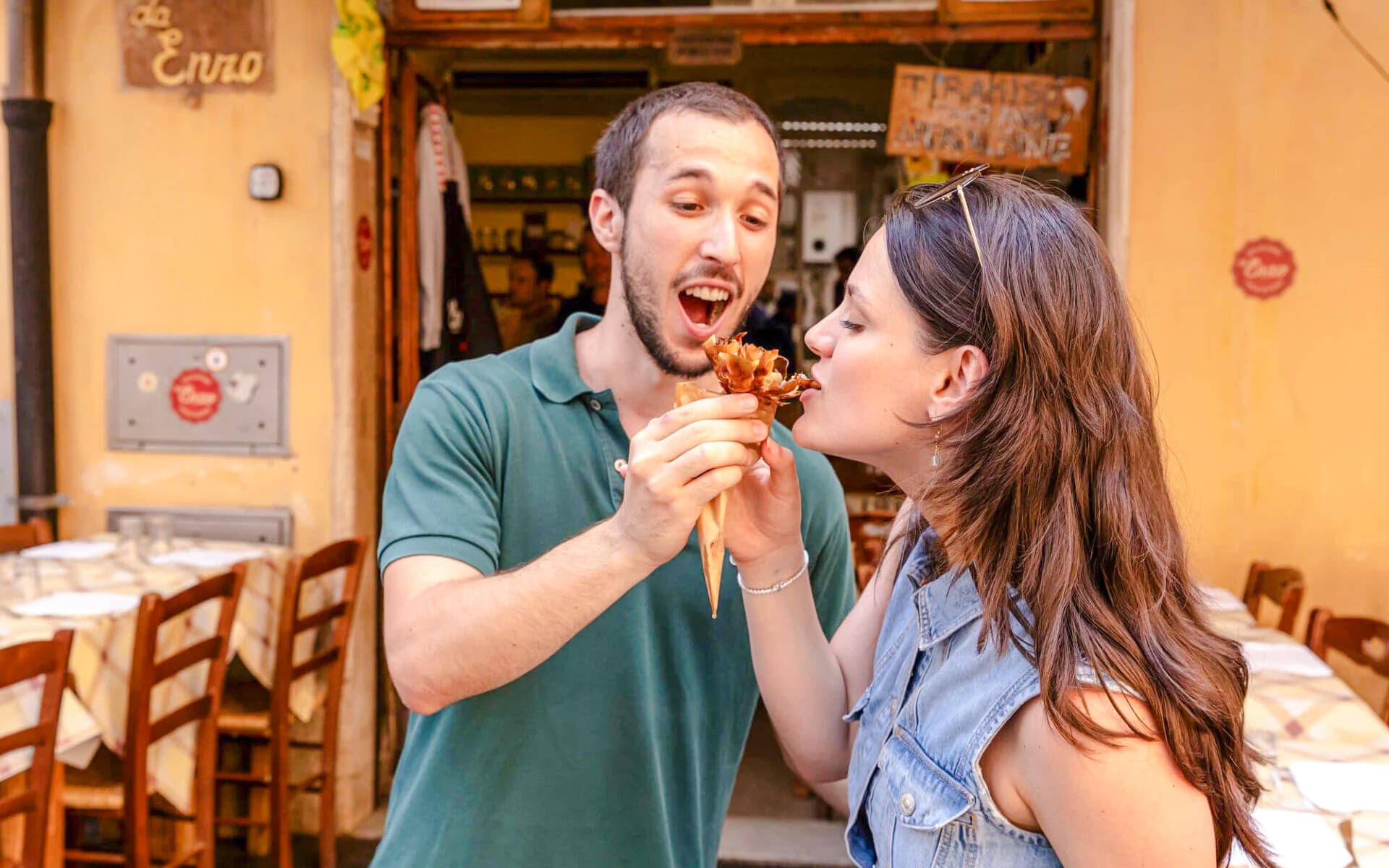 Twilight Food Tour in Trastevere