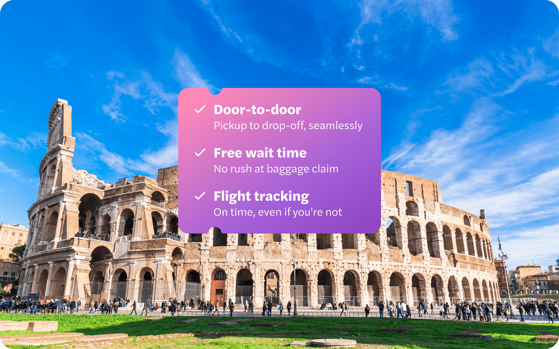 Private Transfers from/to Ciampino Airport tickets in Rome - Book Now | TickYourList