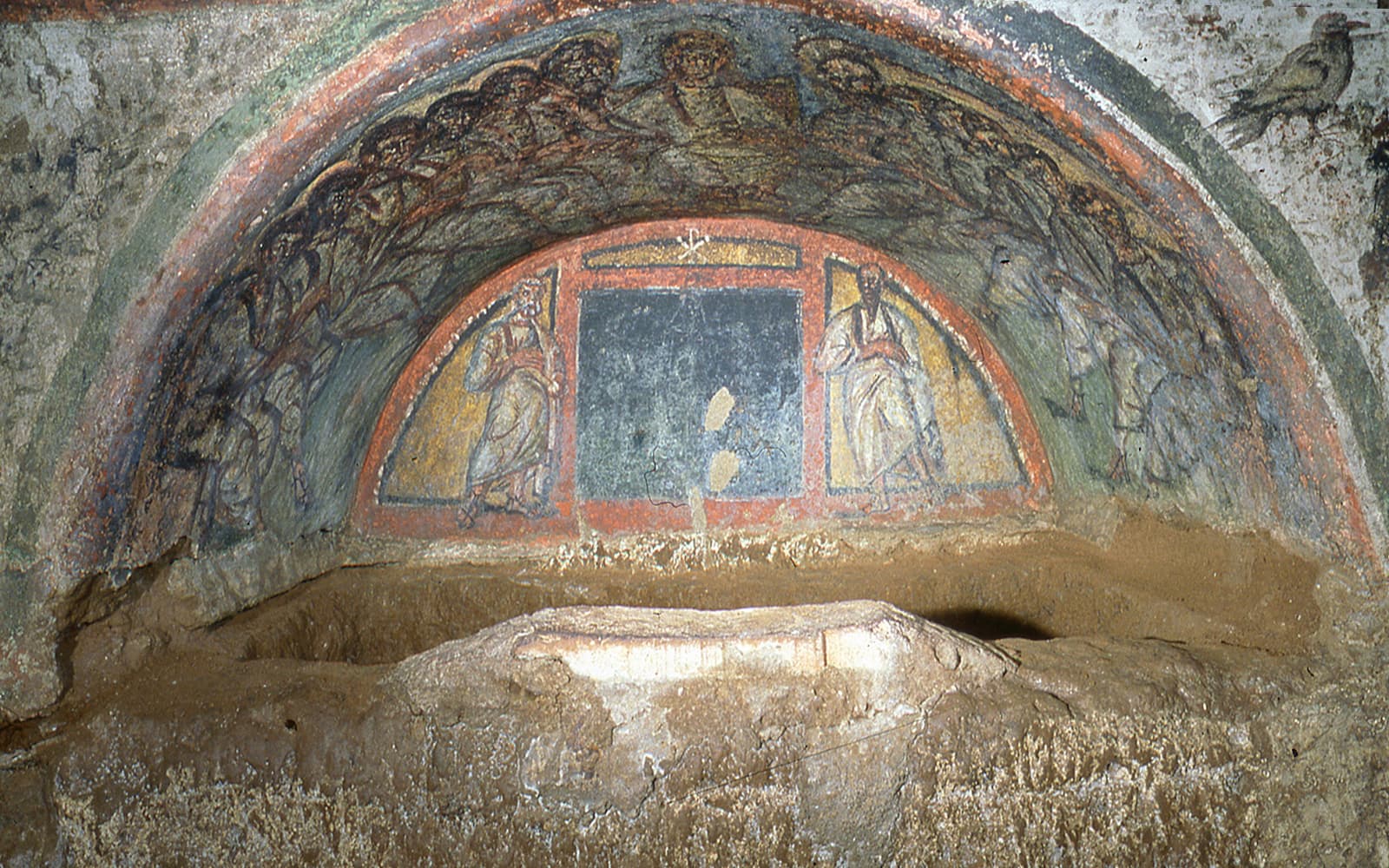 Catacombs of Domitilla and Capuchin Crypt Guided Tour with Transfers