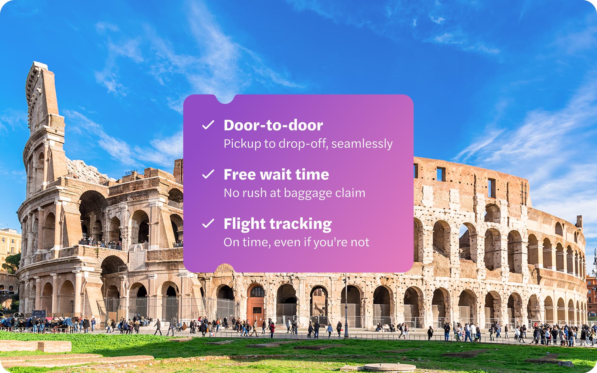 Private Transfers from/to Leonardo da Vinci–Fiumicino Airport tickets in Rome - Book Now | TickYourList