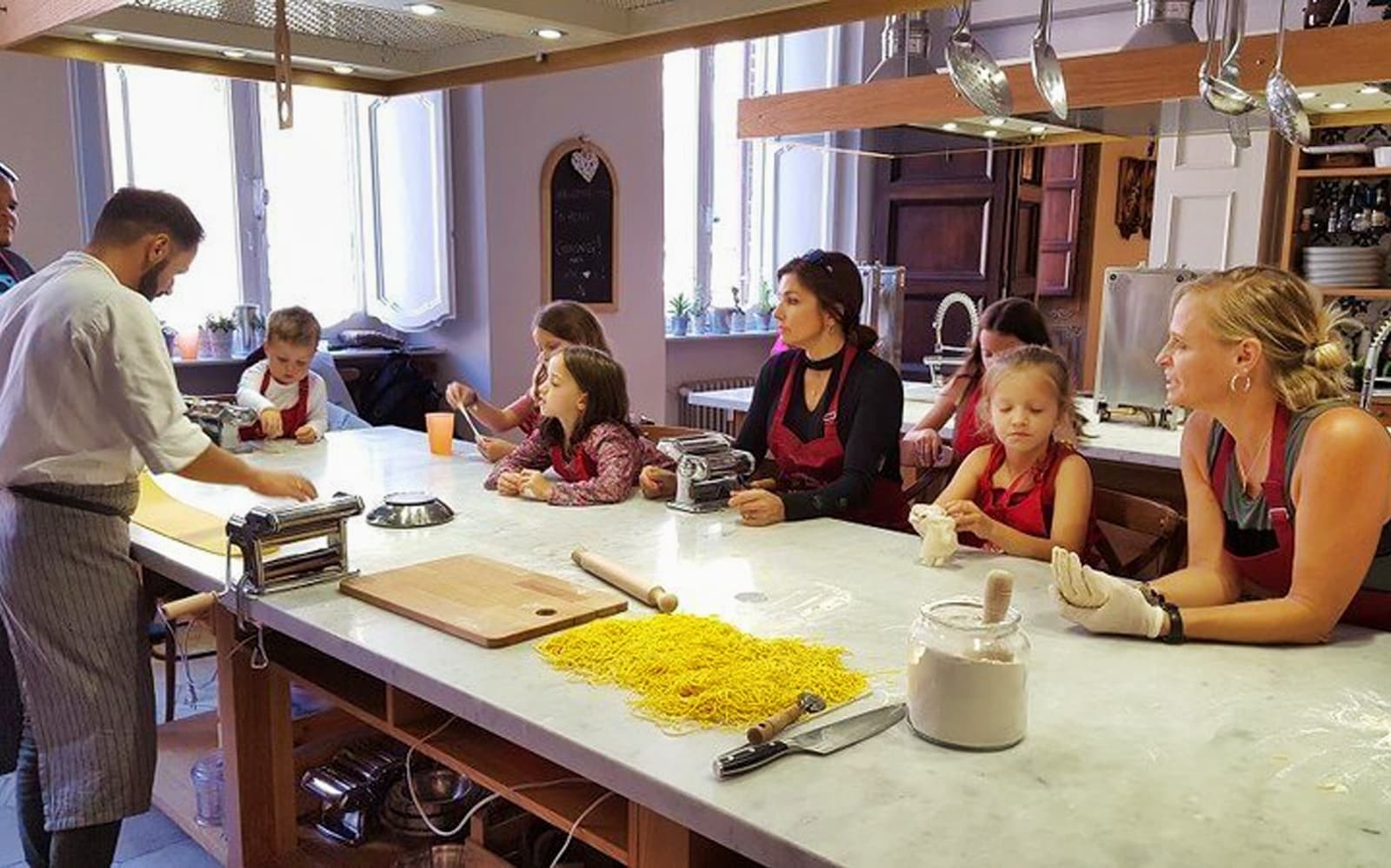 Small Group Pasta Making and Tiramisù Cooking Class