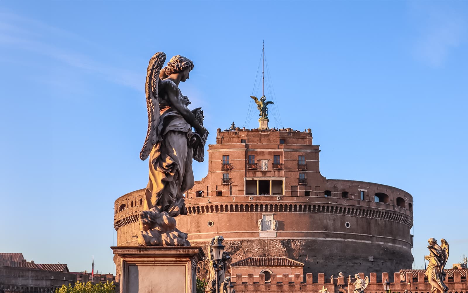 Castel Sant'Angelo Guided Tour with Terrace Access & Drink at BiblioBar