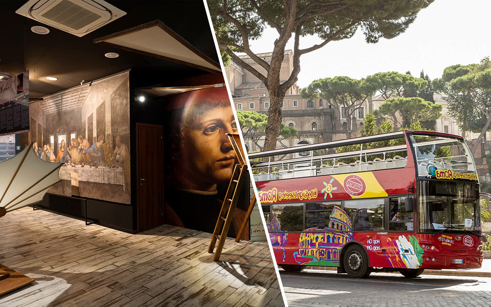 Combo: Leonardo da Vinci Museum Skip-the-Line Tickets + Rome Hop-On Hop-Off Bus Tour