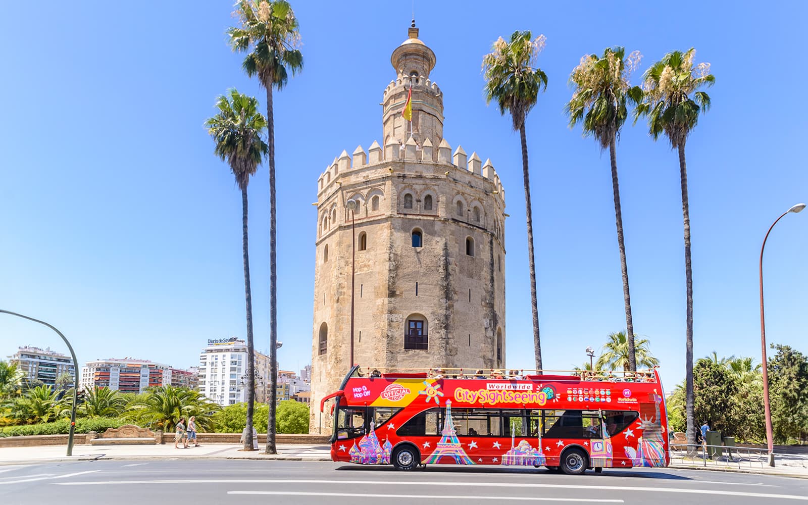 City Sightseeing: Seville Hop-on-Hop-off Bus Tour with Guided Tours and Access to Museums