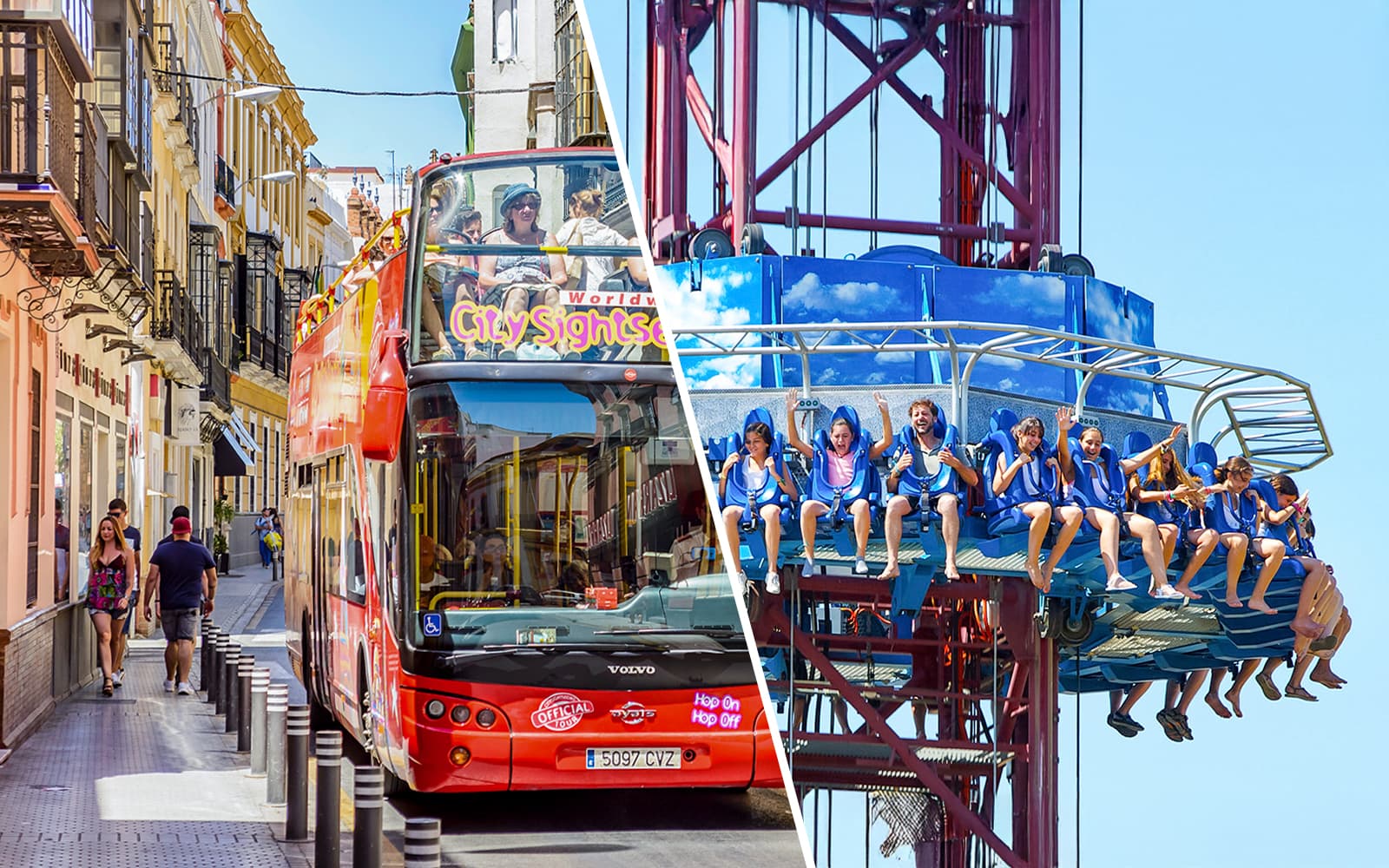Combo: Seville Hop-on Hop-off Tour + Isla Mágica Tickets