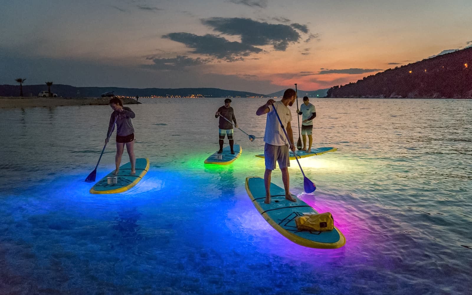 Stand-Up Paddleboard or Kayak Night Glow Tour in Split