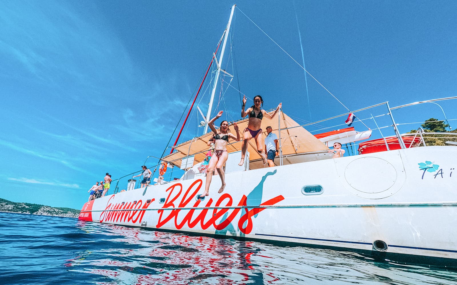 From Split: Full-Day Catamaran Cruise to Hvar & Pakleni Islands with Unlimited Drinks & Meals tickets in Split - Activities | TickYourList