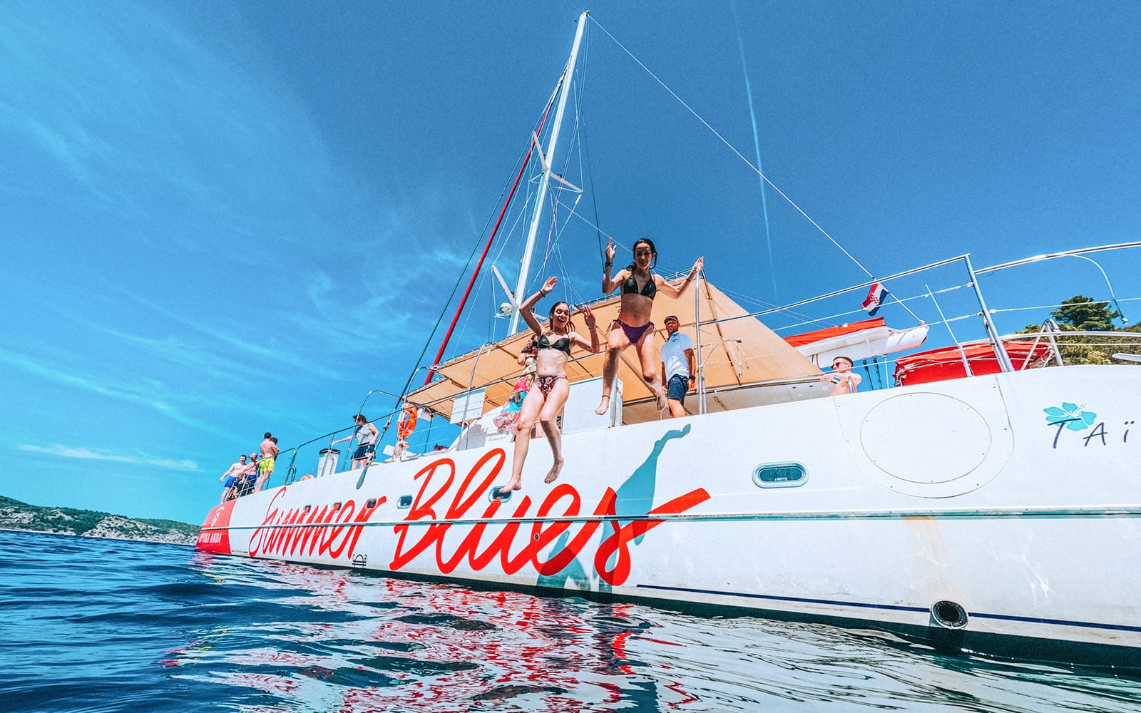 From Split: Full-Day Catamaran Cruise to Hvar & Pakleni Islands with Unlimited Drinks & Meals tickets in Split - Activities | TickYourList
