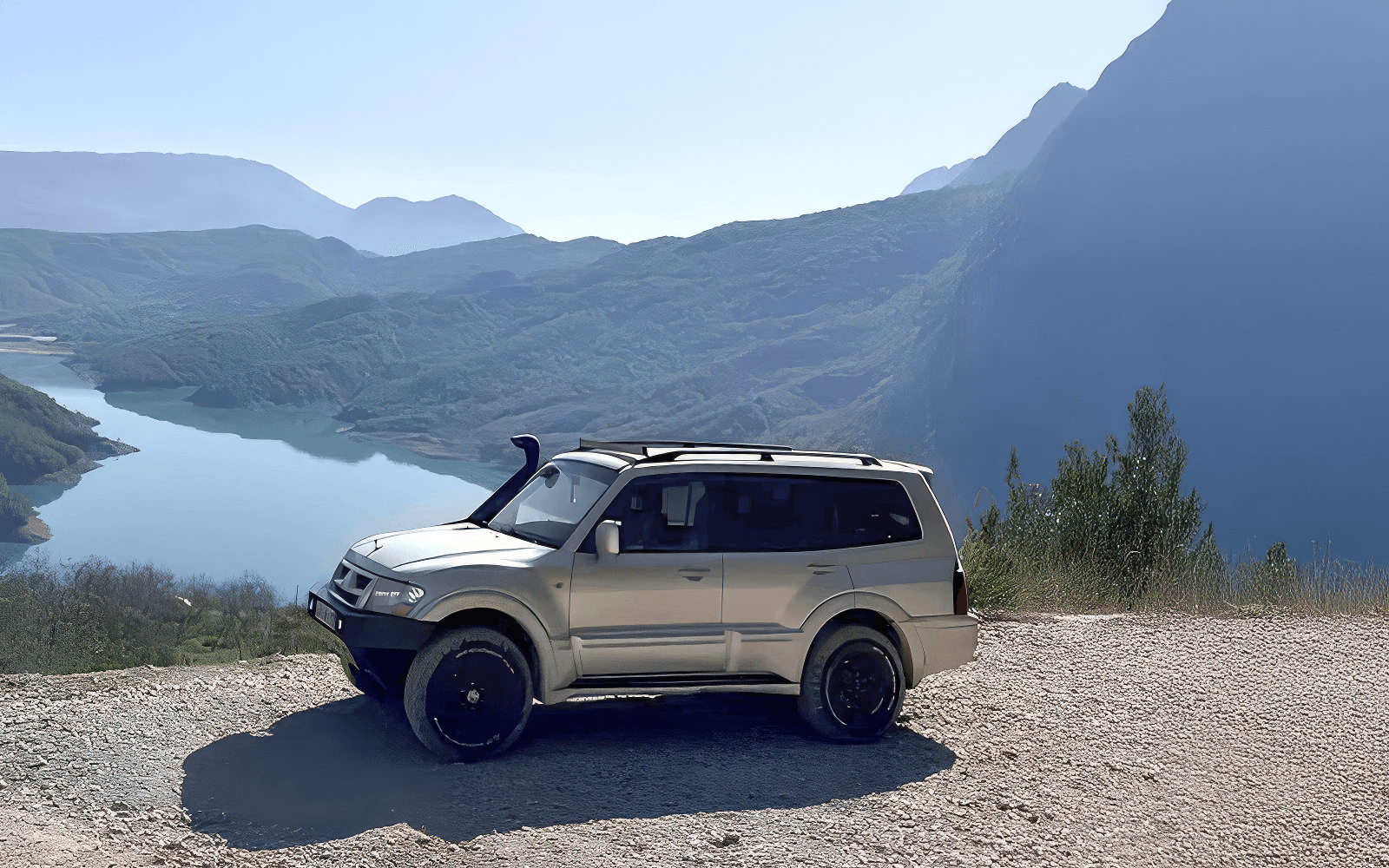 From Tirana/Durres/Golem Bovilla Lake & Gamti Mountain Hiking Off-Road Trip by 4X4 Jeep