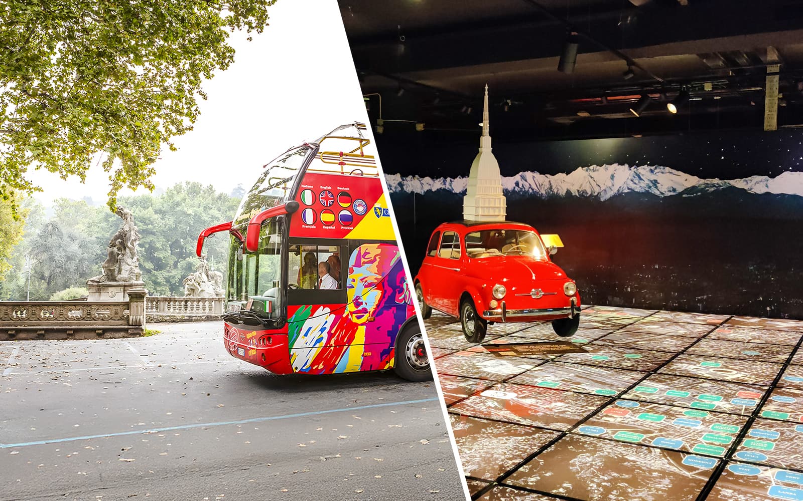 Combo: Turin Hop-on Hop-off Bus Tour + National Automobile Museum Tickets
