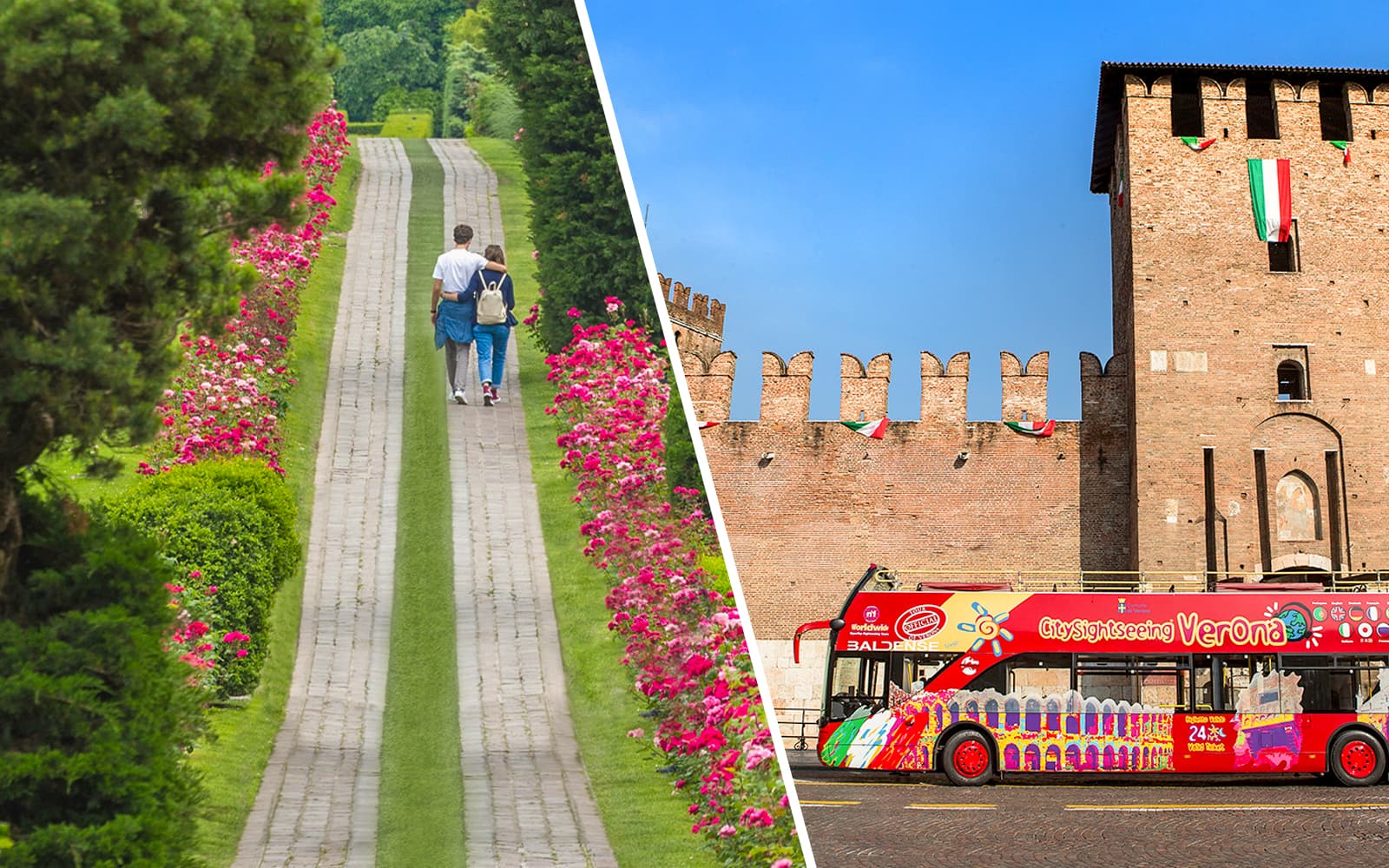 Combo: Parco Giardino Sigurtà + Verona Hop-On Hop-Off Bus Tour