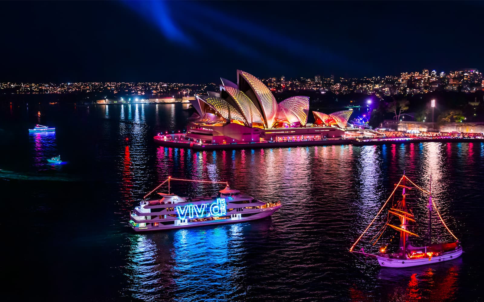 Vivid Sydney Tall Ship Dinner Cruise