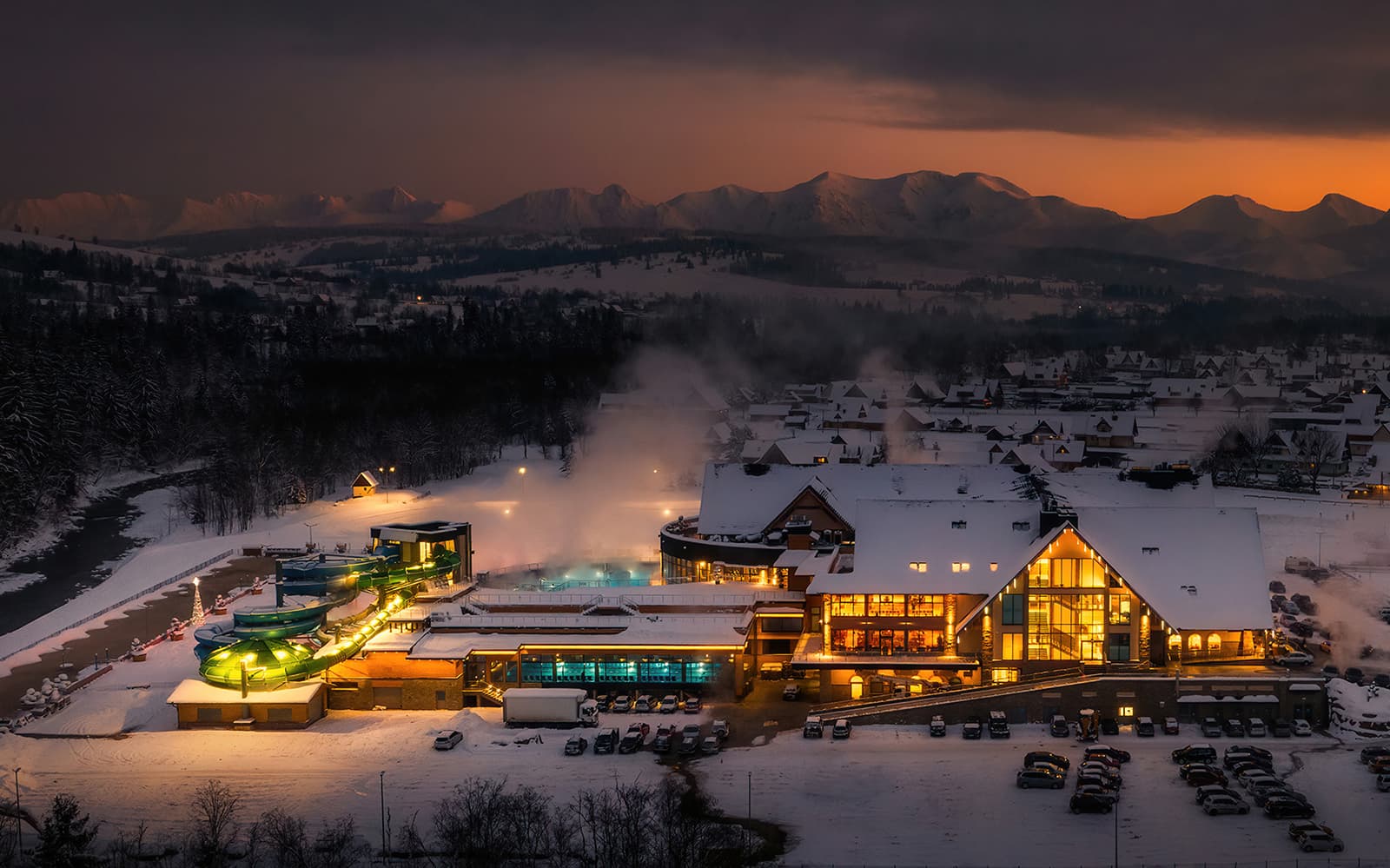 Combo: Chocholow Thermal Baths Tickets + Zakopane Sleigh Ride with Guide & Bonfire Meal in Zakopane - Attractions | TickYourList