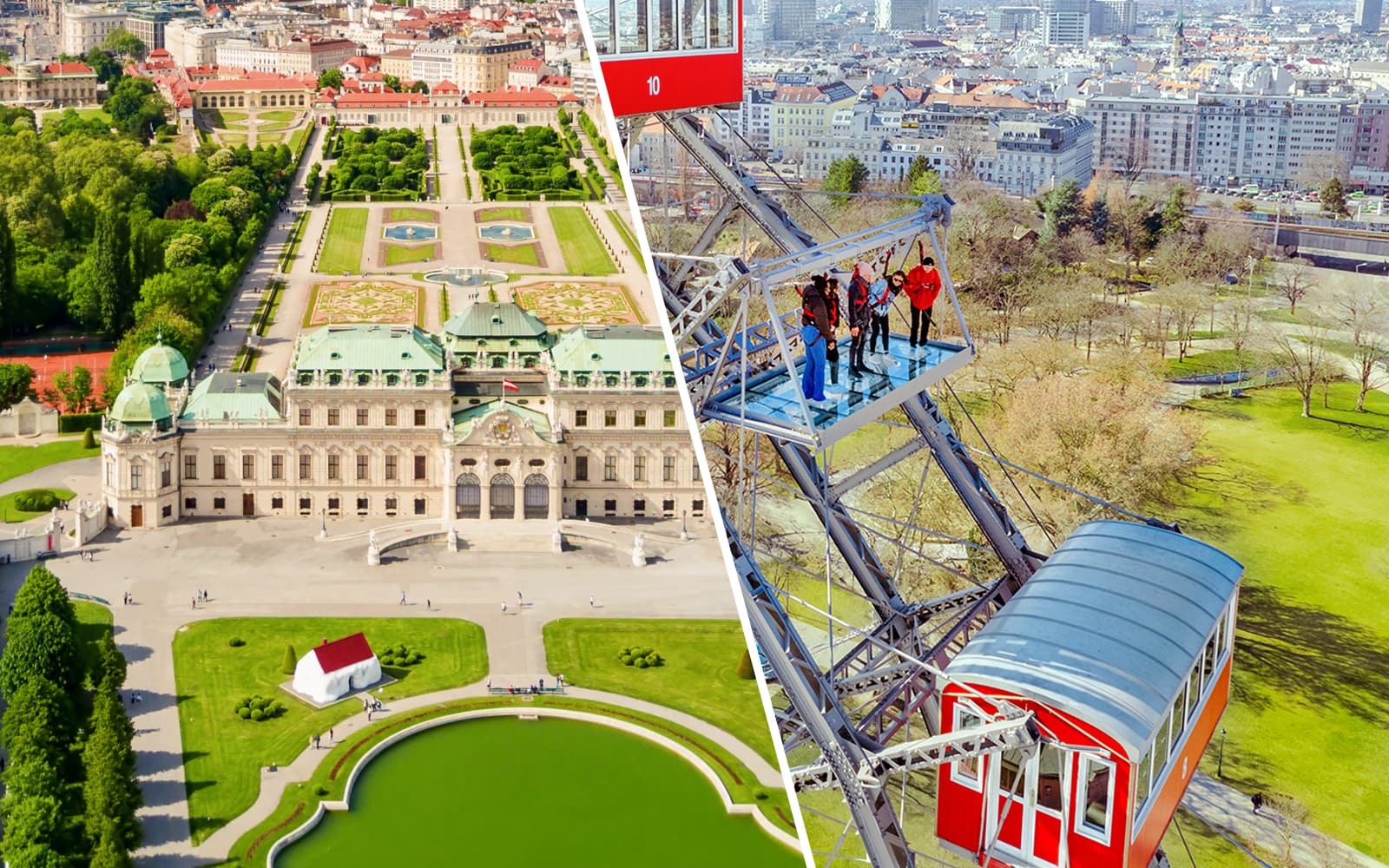 Combo (Save 10%): Upper Belvedere Palace + Viennese Giant Ferris Wheel Skip-the-Line Tickets