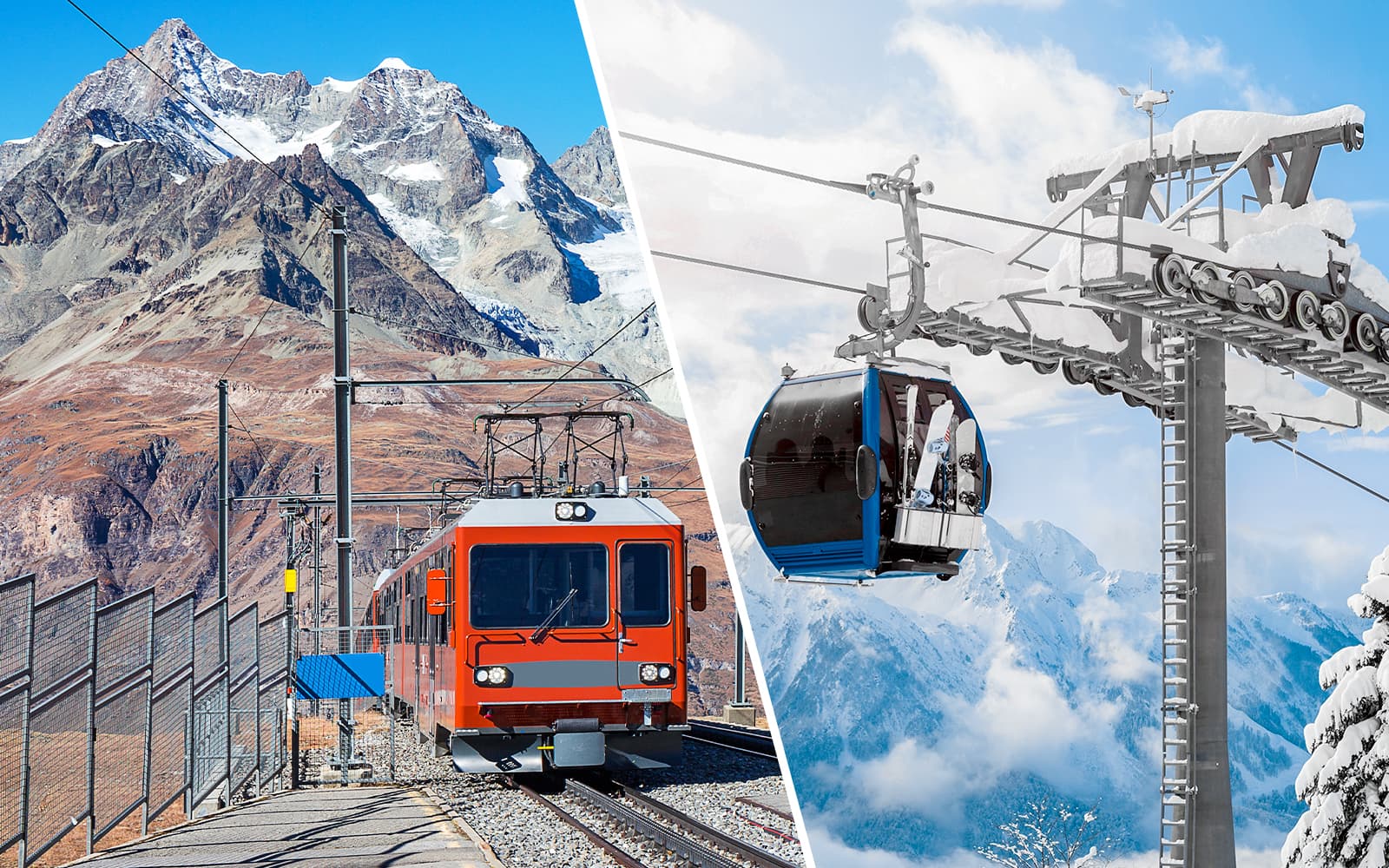 Round-Trip Train Tickets to Gornergrat from Zermatt + Zermatt Shuttle Tickets