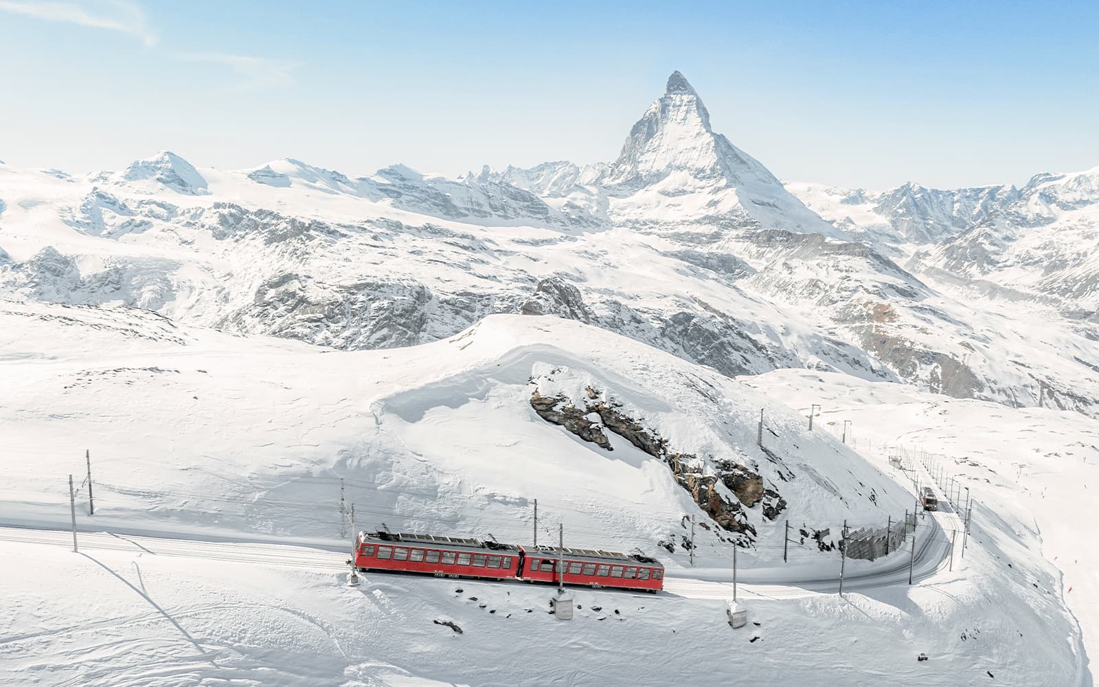 Round-Trip Train Tickets to Mount Gornergrat from Zermatt + Glacier Express: Panoramic Train between Zermatt, Chur and St. Moritz in Zermatt - Attractions | TickYourList