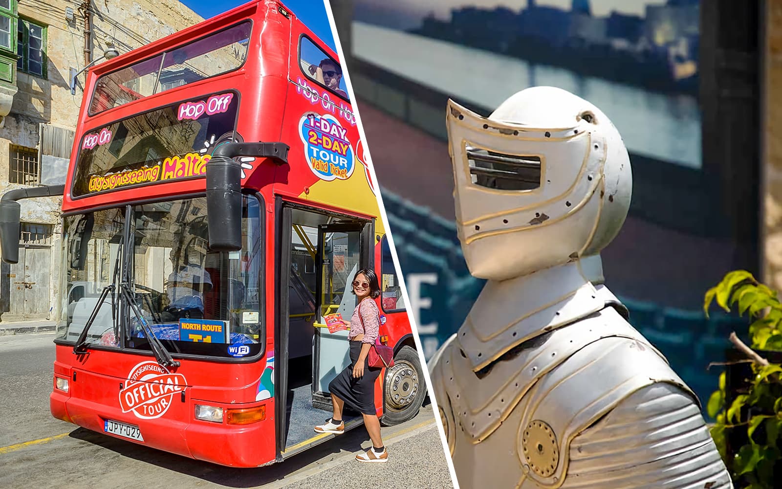 Combo (Save 5%): The Malta Experience Tickets + Malta Hop-On Hop-Off Bus Tour with Harbor Cruise