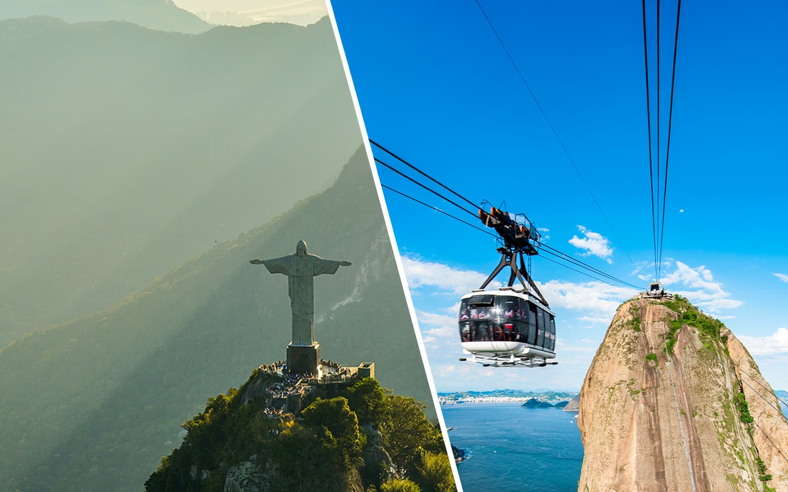 Combo (Save 5%): Christ the Redeemer with Train Transfer + Sugarloaf Mountain Cable Car Tickets