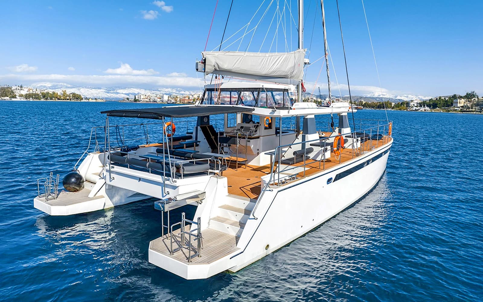 From Santorini: Classic Catamaran Cruise with Meal, Drinks & Transfers tickets in Santorini - Activities | TickYourList