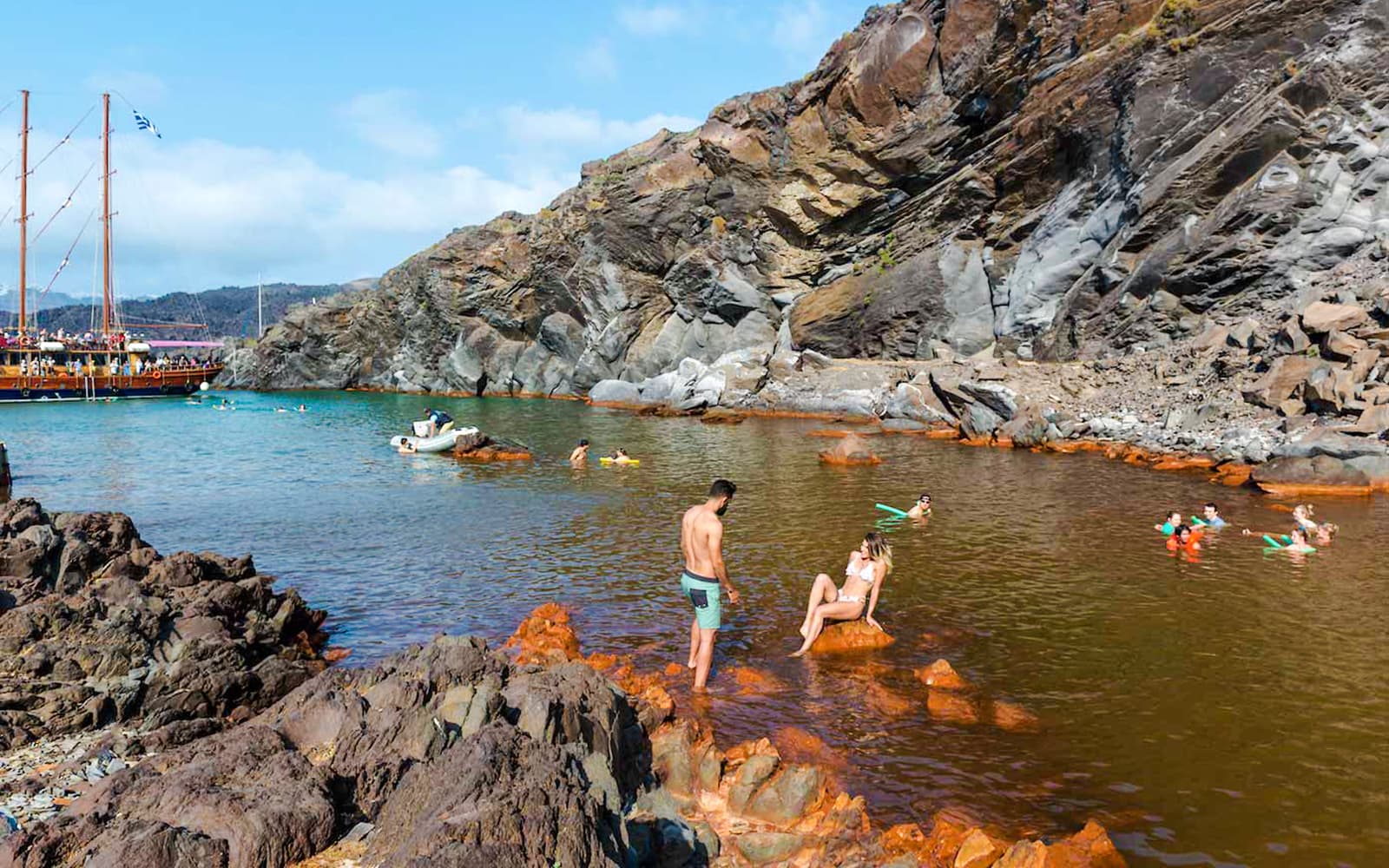 Santorini 3-Hour Cruise to Volcano and Hot Springs tickets in Santorini - Features | TickYourList