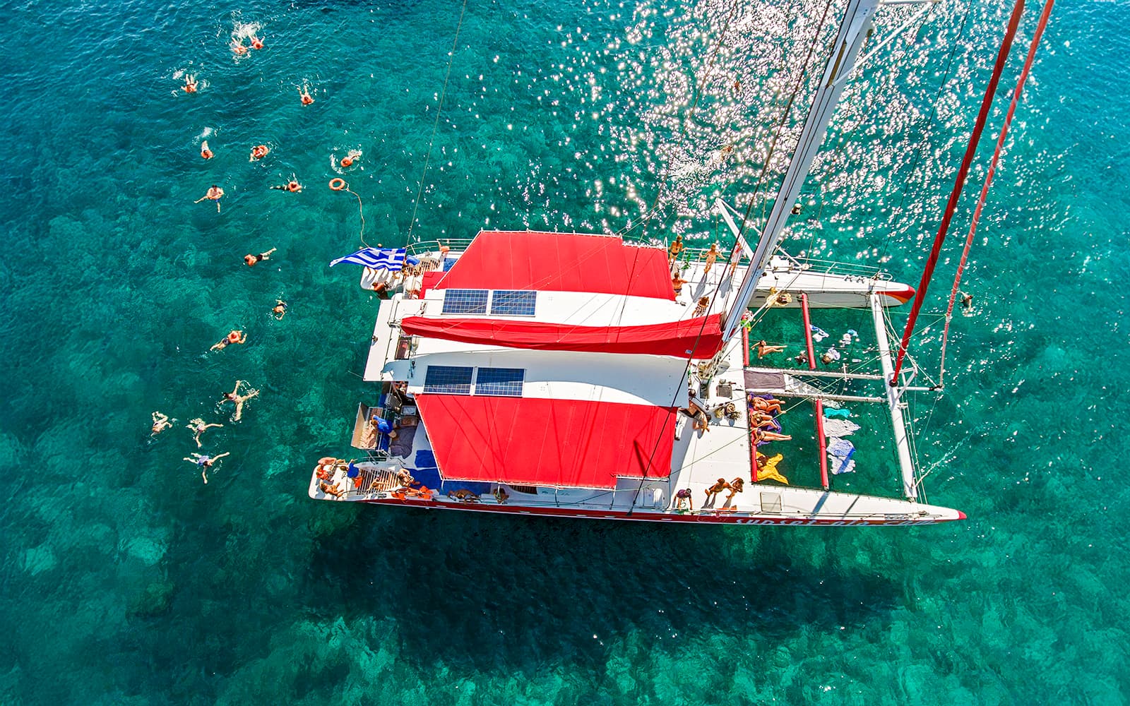 Santorini Catamaran Cruise with Greek BBQ & Drinks tickets in Santorini - Attractions | TickYourList