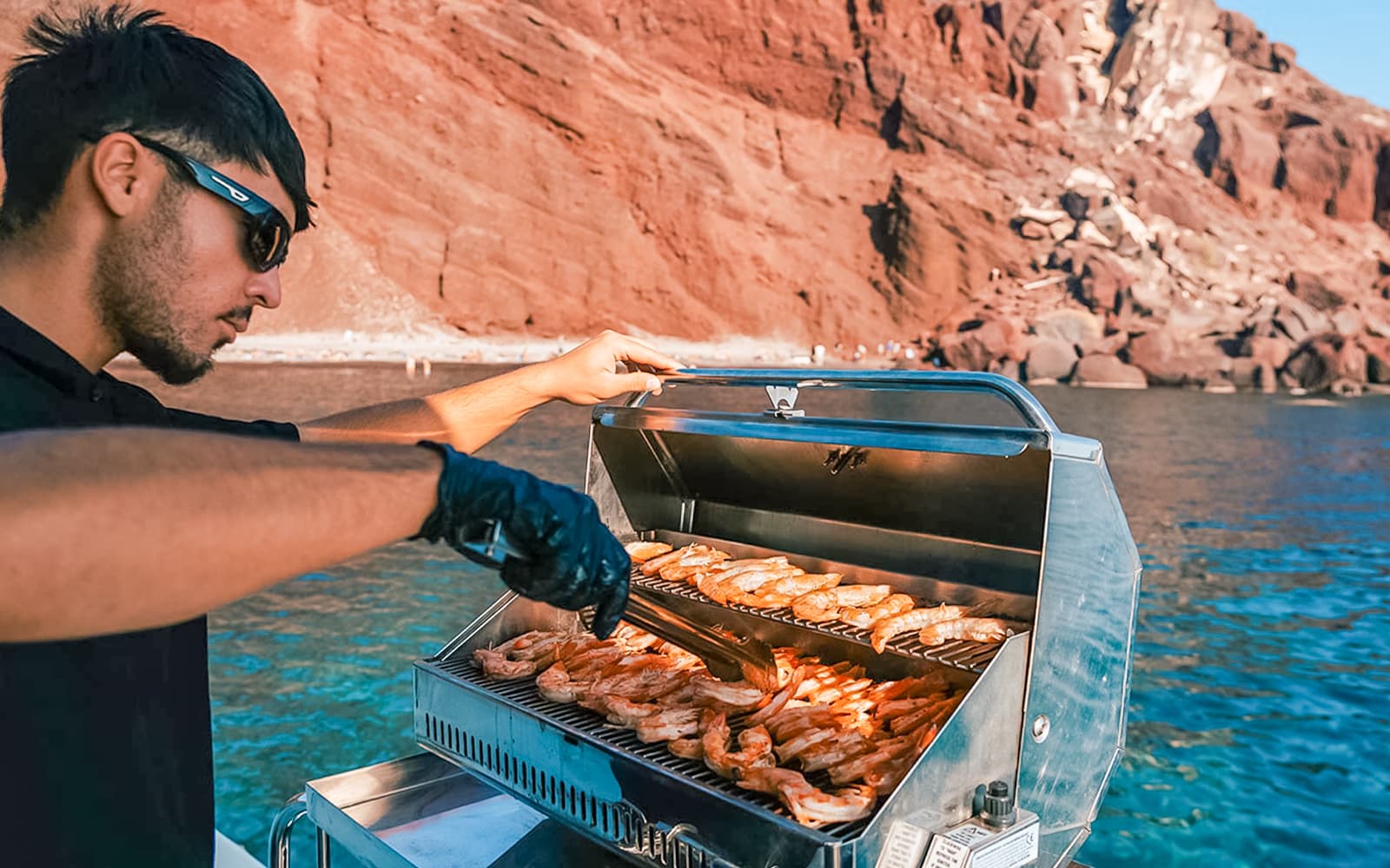 From Santorini: Luxury Catamaran Day Cruise with Lunch, Drinks & Transfers tickets in Santorini - Highlights | TickYourList