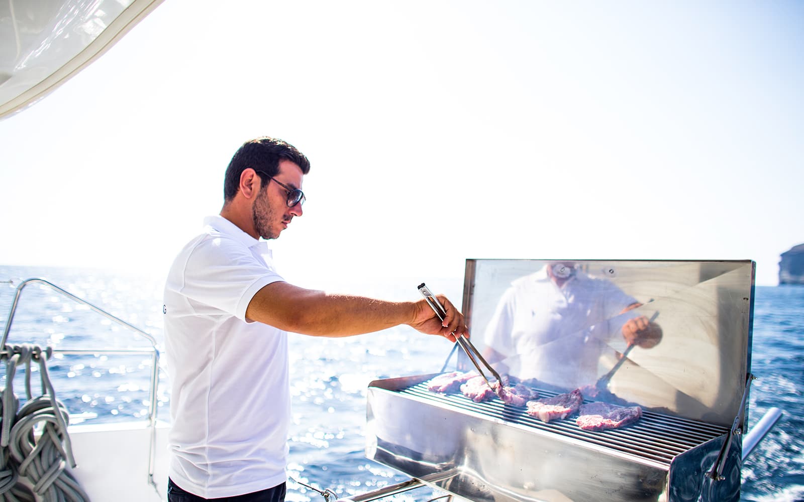 Semi-Private Luxury Catamaran Cruise with Greek Lunch & Transfers tickets in Santorini - Highlights | TickYourList