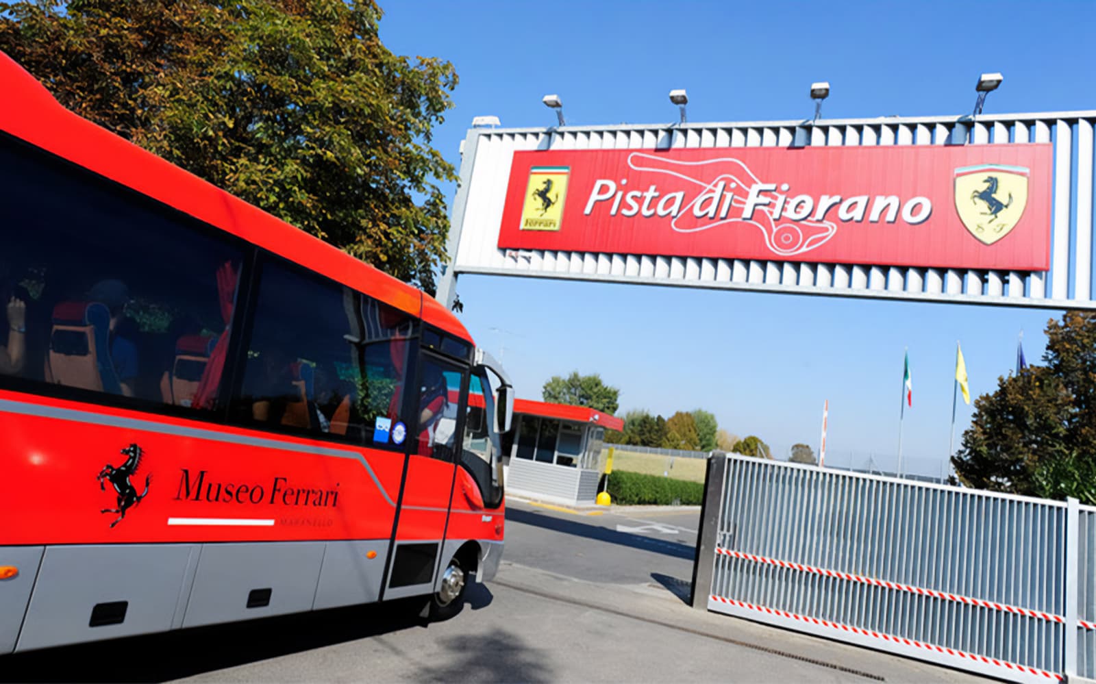 Panoramic Shuttle Tour of Fiorano Track & Entrance to Ferrari Museum Maranello