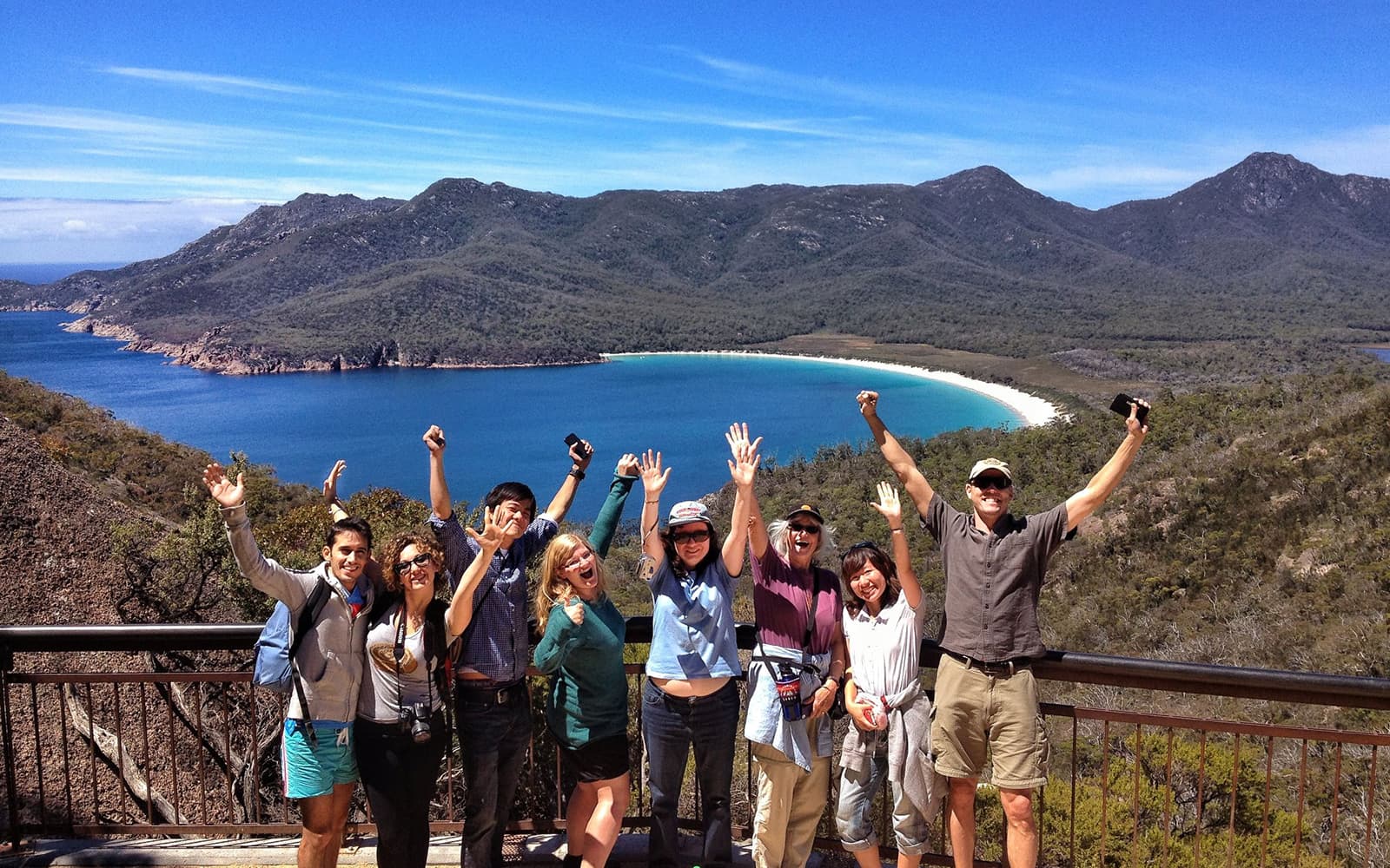 From Launceston: Day Tour to Hobart via Wineglass Bay