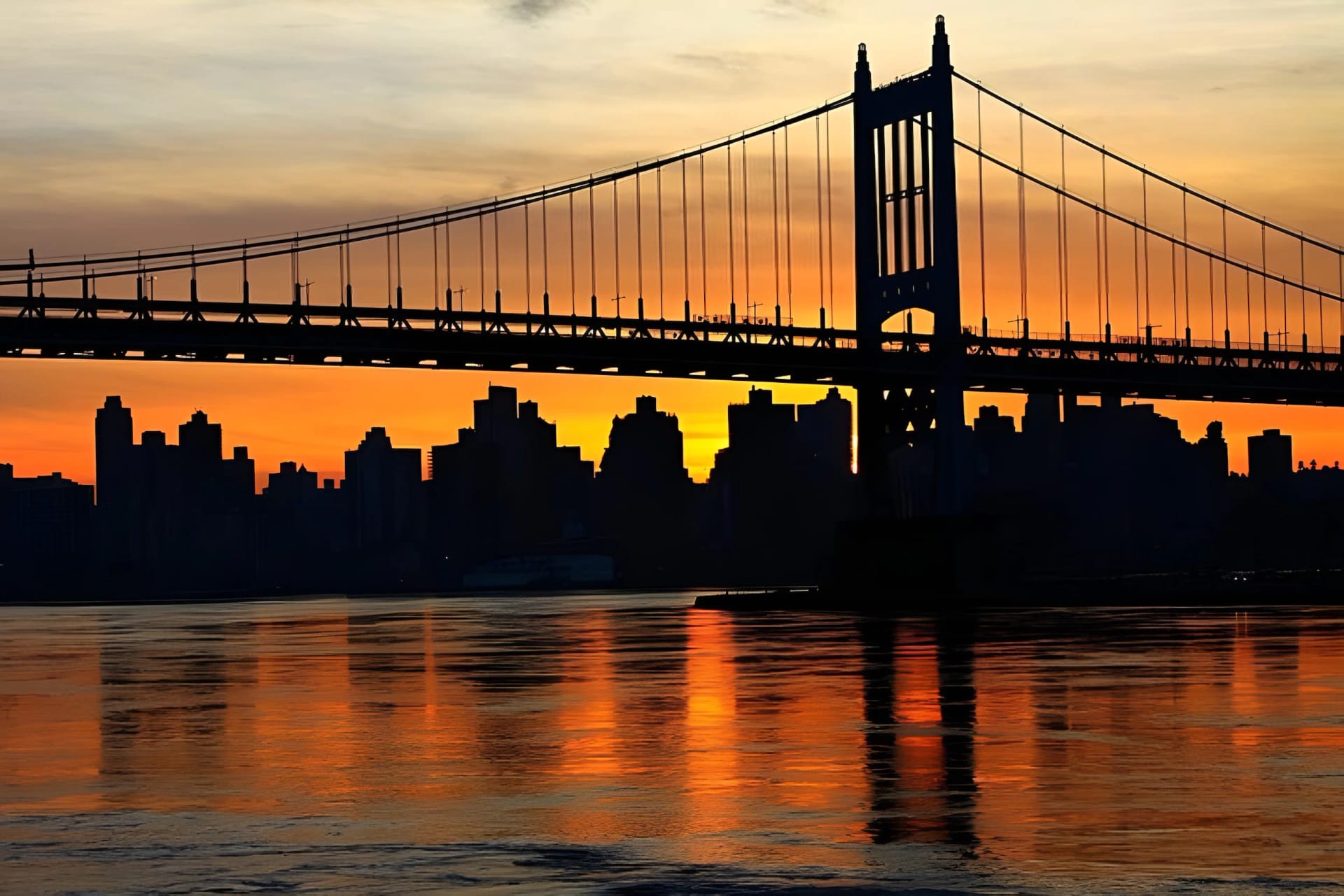 Sunset cruise near Statue of Liberty, New York