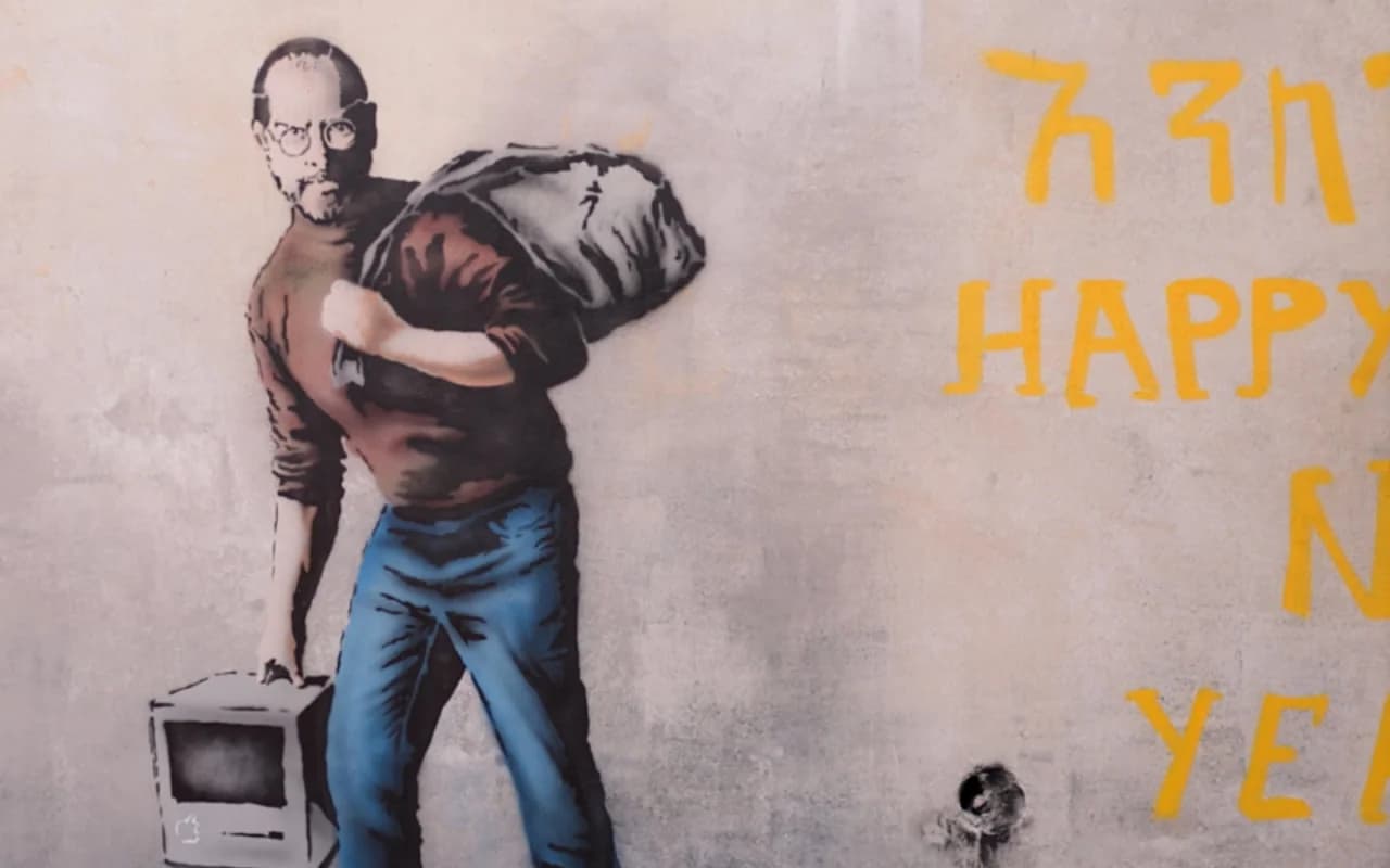 Banksy street art exhibit in New York City