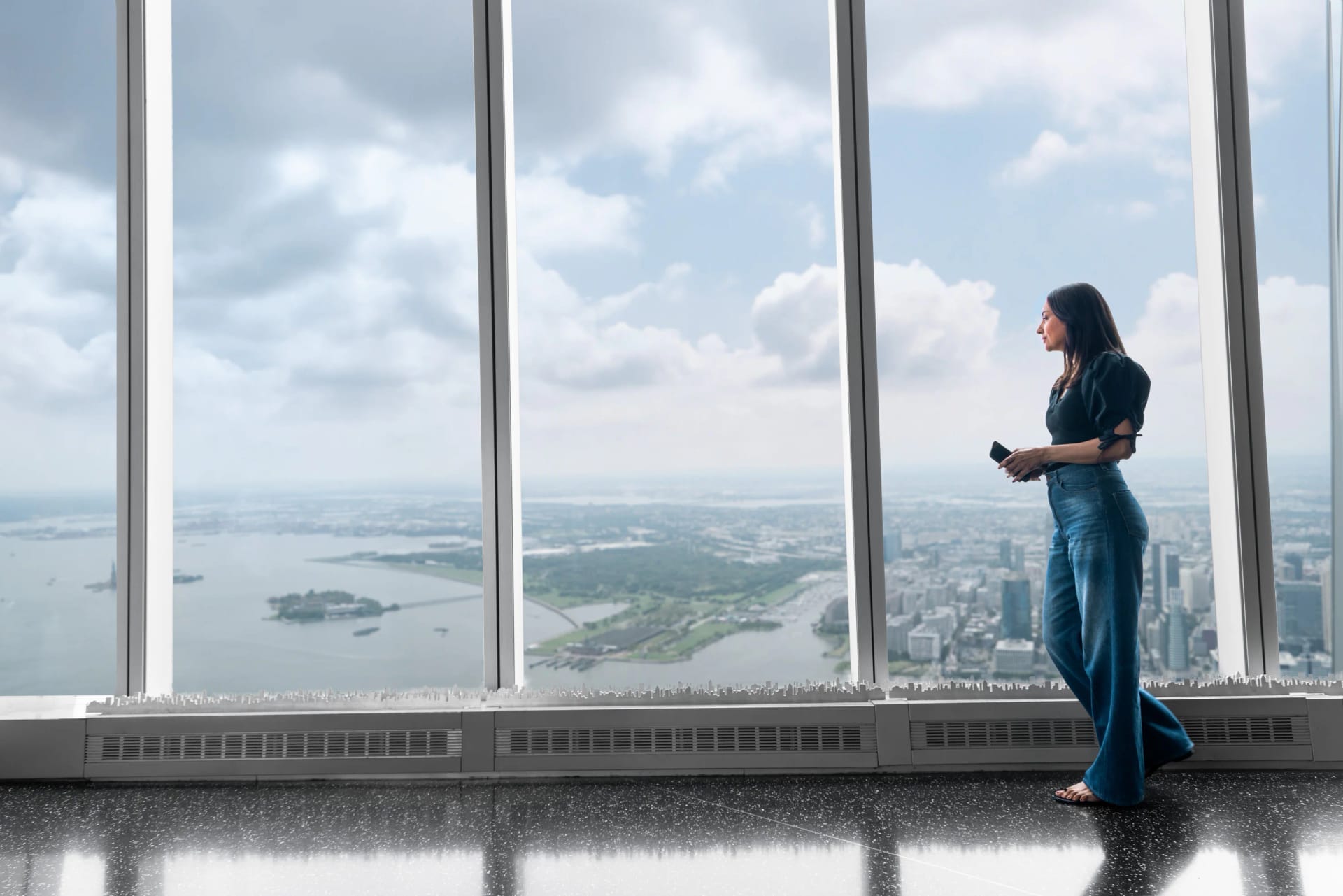 View from One World Observatory in New York