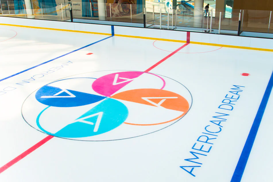 Ice skating at The Rink in American Dream, New Jersey