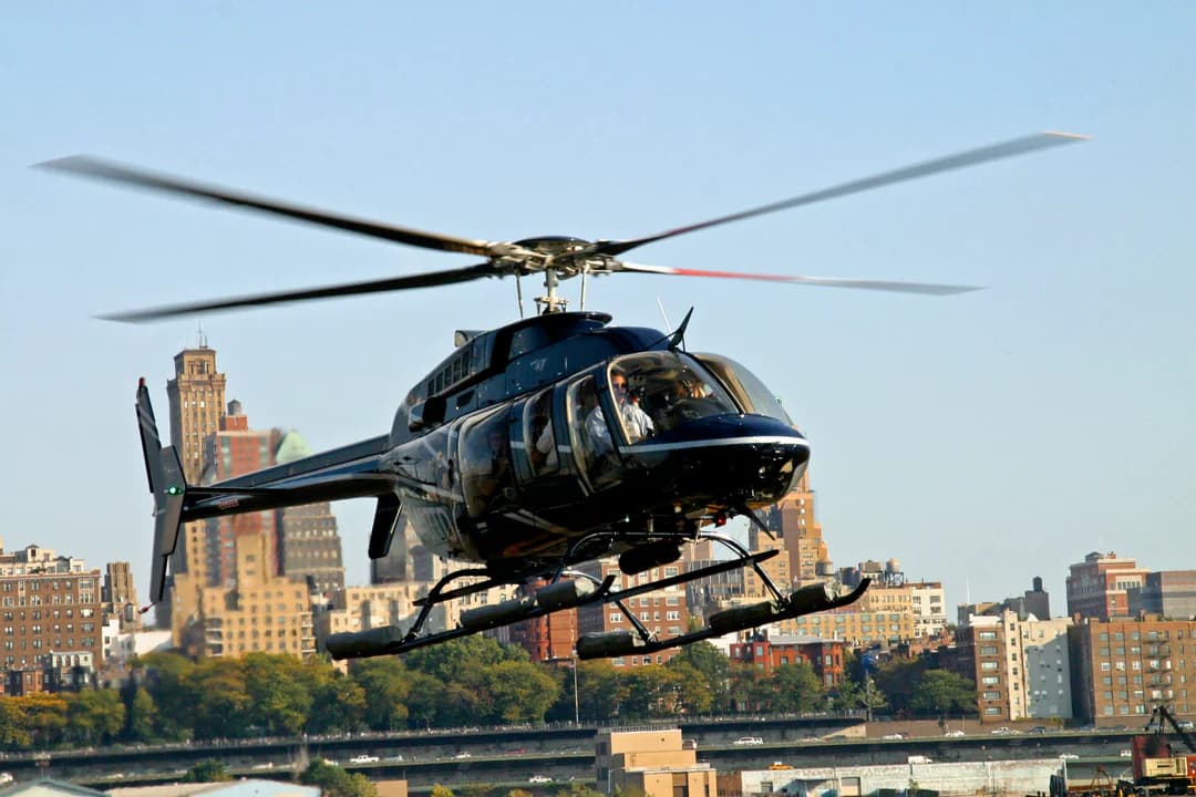 Aerial view of New York City helicopter tour