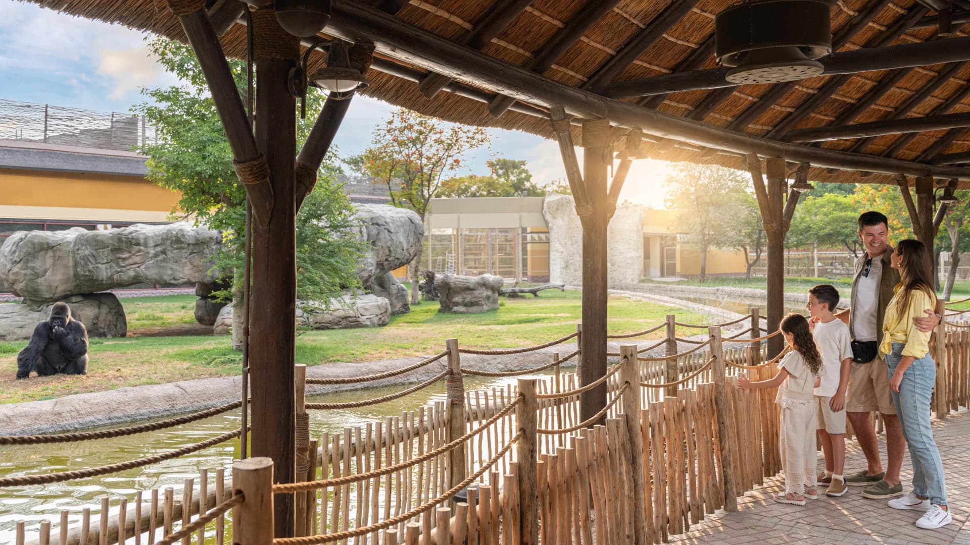 Majestic elephants at Dubai Safari Park