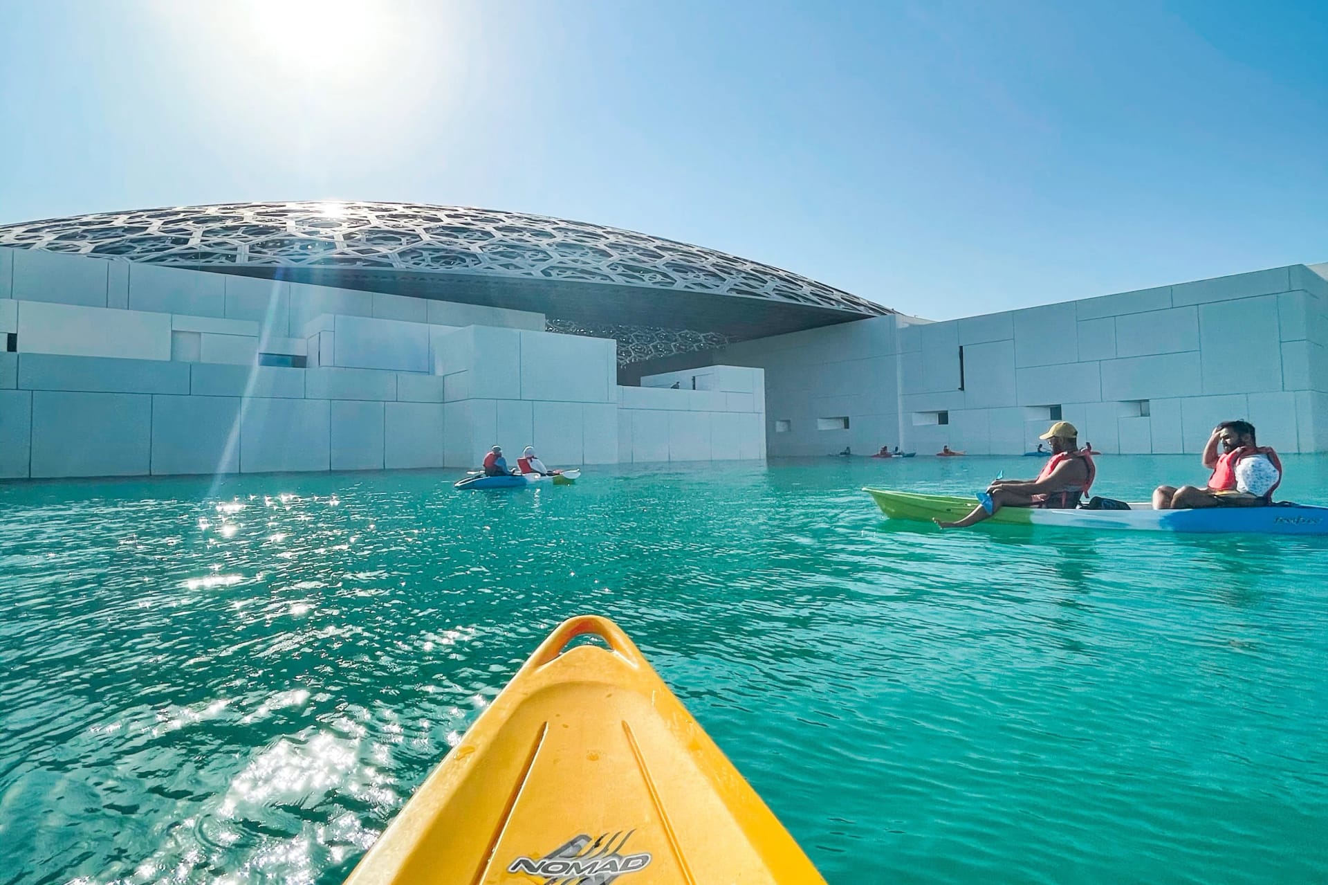 Kayaking tour at Louvre Abu Dhabi, UAE