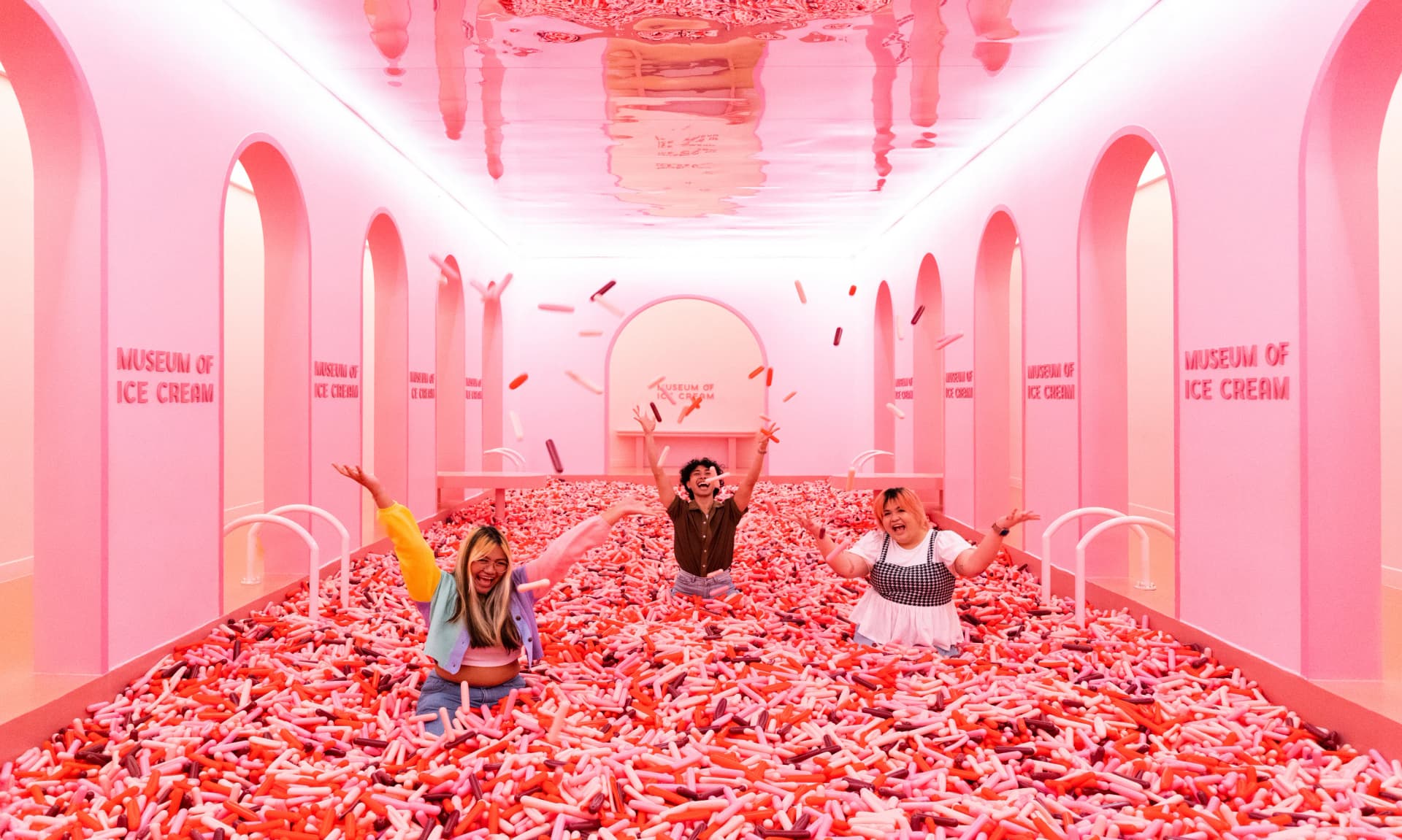 Colorful Sprinkle Pool at Museum of Ice Cream Singapore