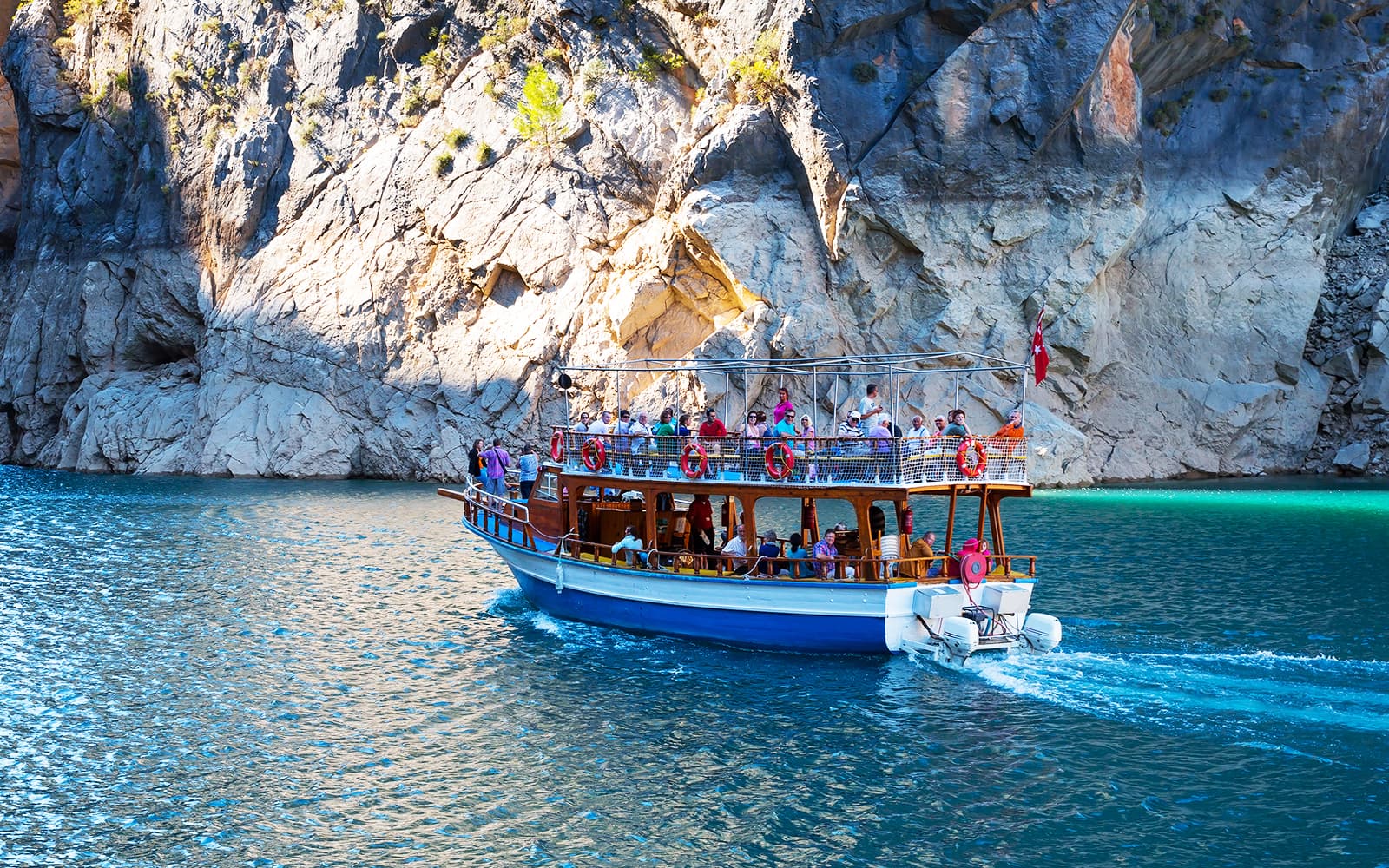 Guided Boat Tour of the Green Canyon from Antalya