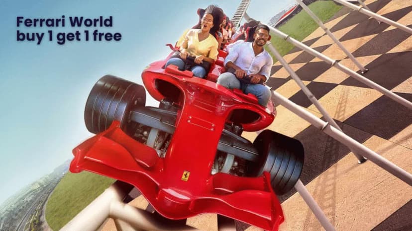 Ferrari World buy 1 get 1 free