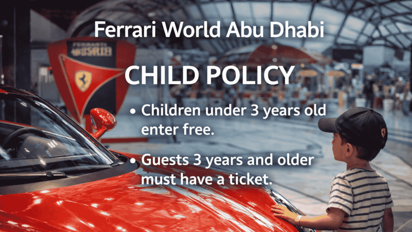 ferrari world child policy