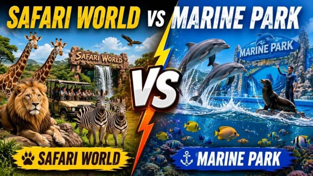 Safari World vs Marine Park