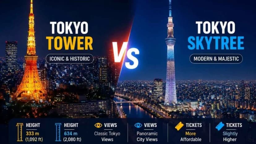 Tokyo Tower vs Tokyo Skytree