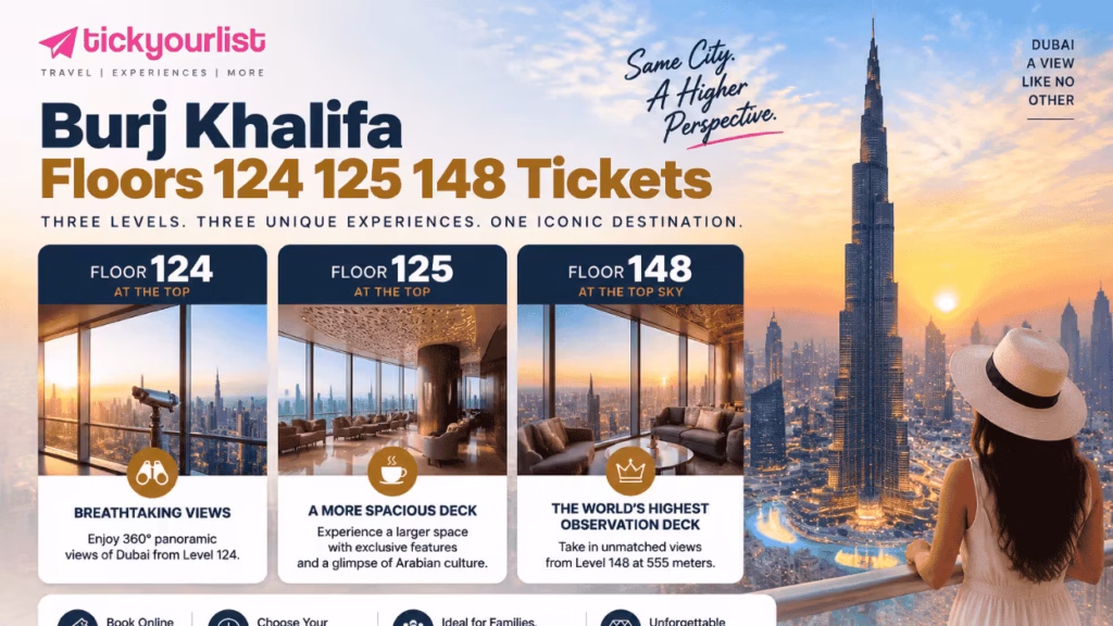 Burj Khalifa Floors 124 125 148 Tickets Guide