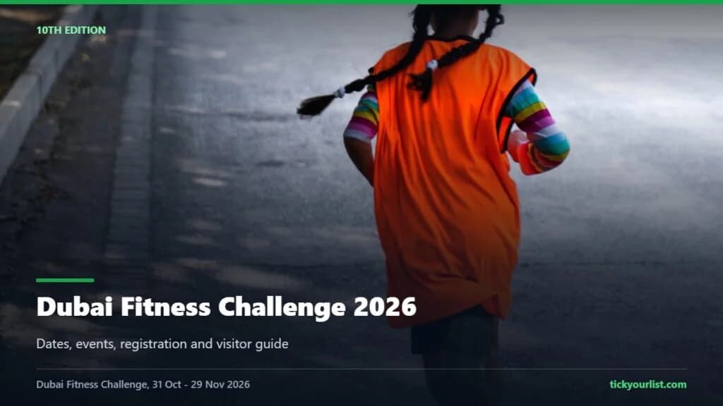 Dubai Fitness Challenge 2026 dates events registration and visitor guide