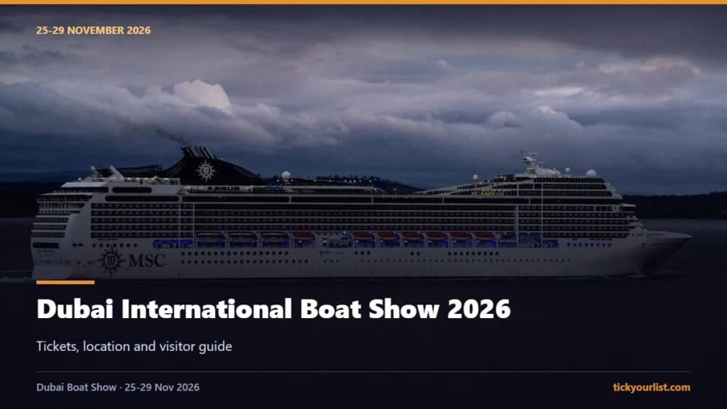 Dubai International Boat Show 2026 tickets location and visitor guide