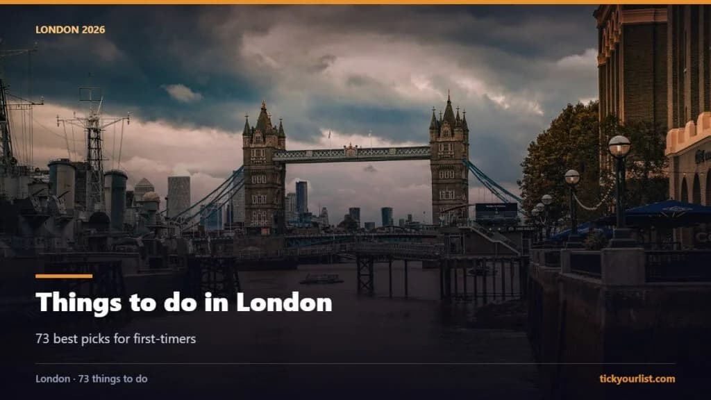 73 best things to do in London for first-timers guide