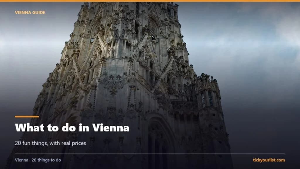 What to do in Vienna with 20 fun things, tickets and prices